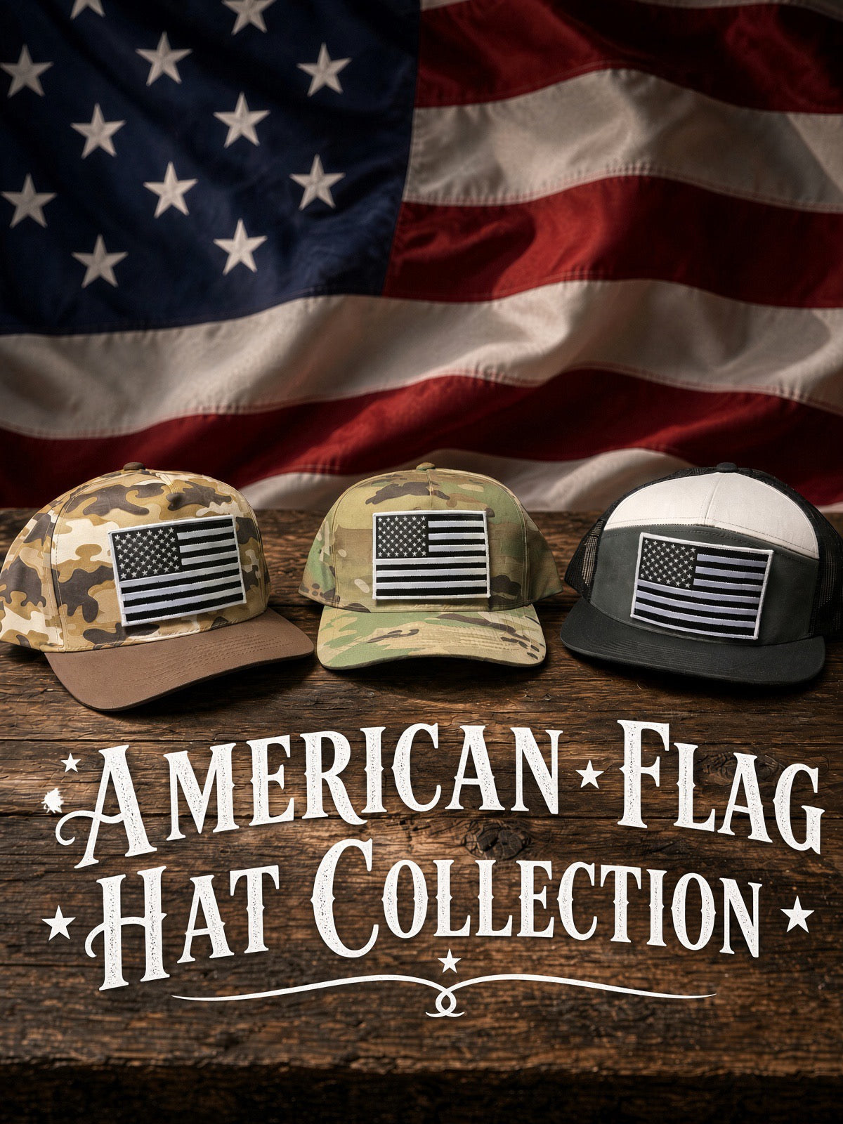 All (American flag) hat collection