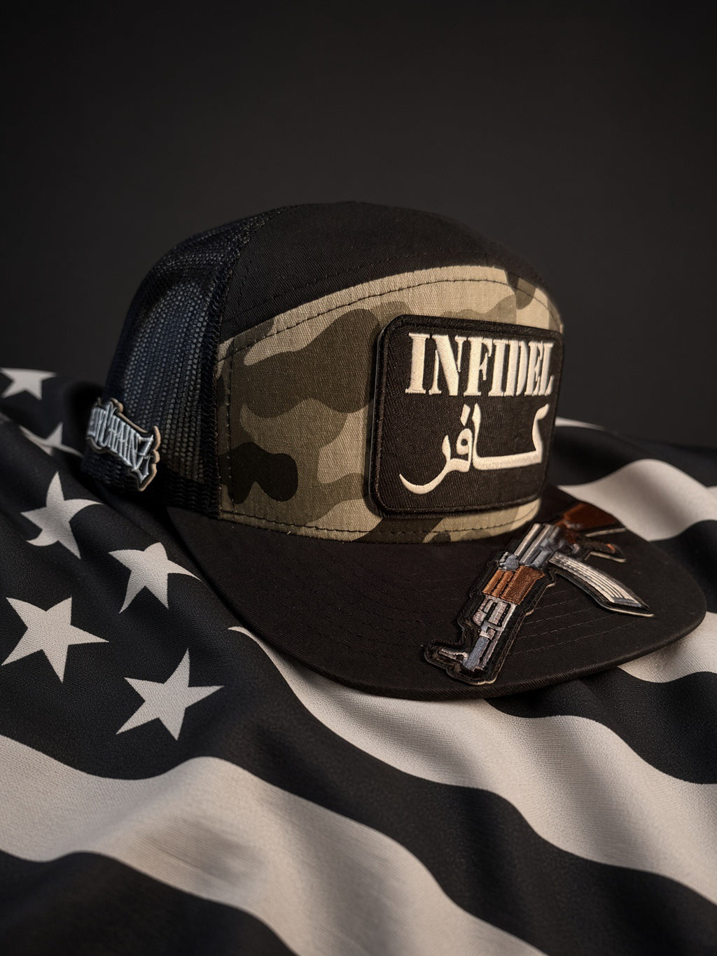 THE DOOMSDAY INFIDEL — 7-PANEL MESH SNAPBACK