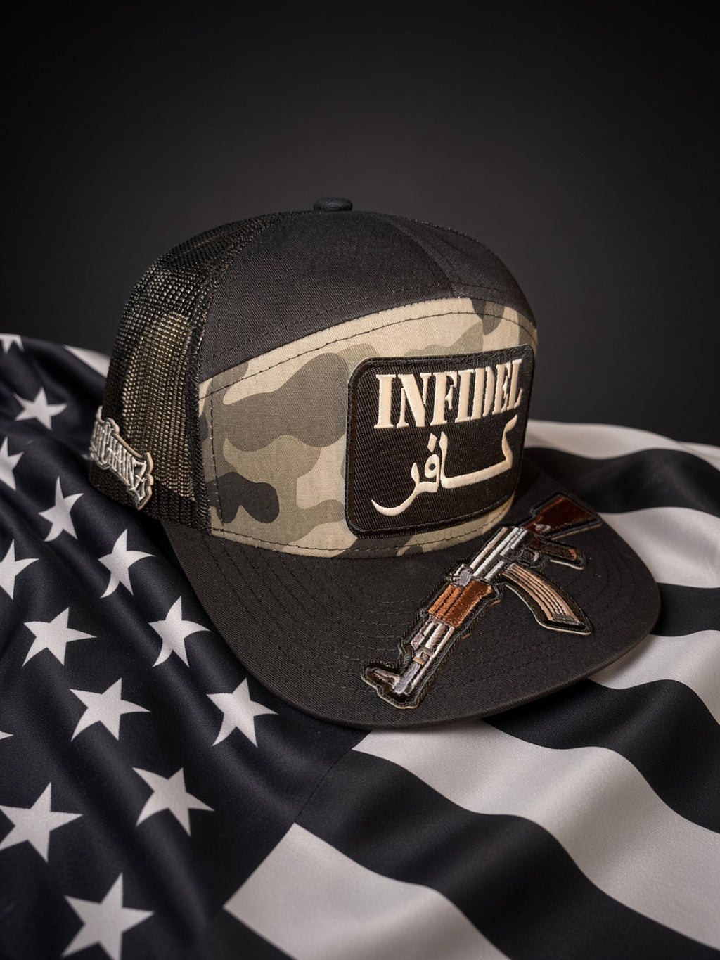 THE DOOMSDAY INFIDEL — 7-PANEL MESH SNAPBACK