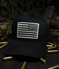 Backwards flag  we the people  black