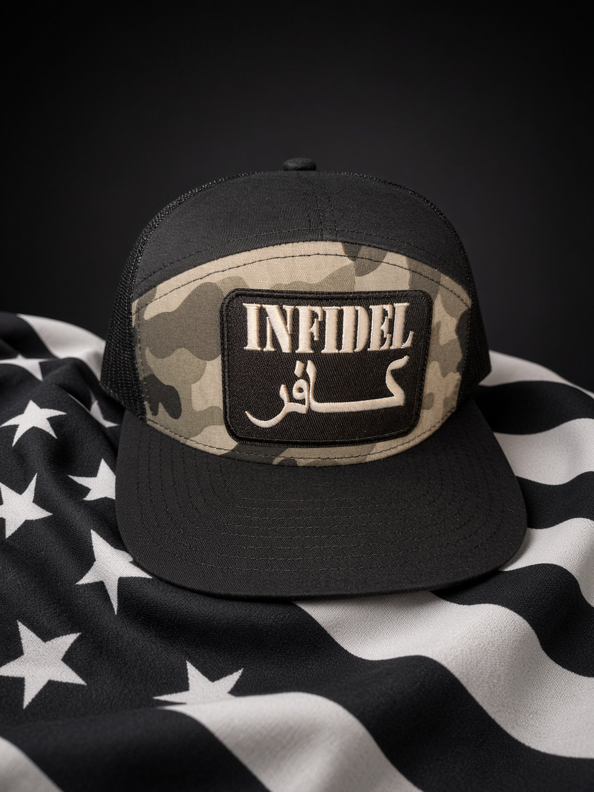 THE DOOMSDAY INFIDEL — 7-PANEL MESH SNAPBACK