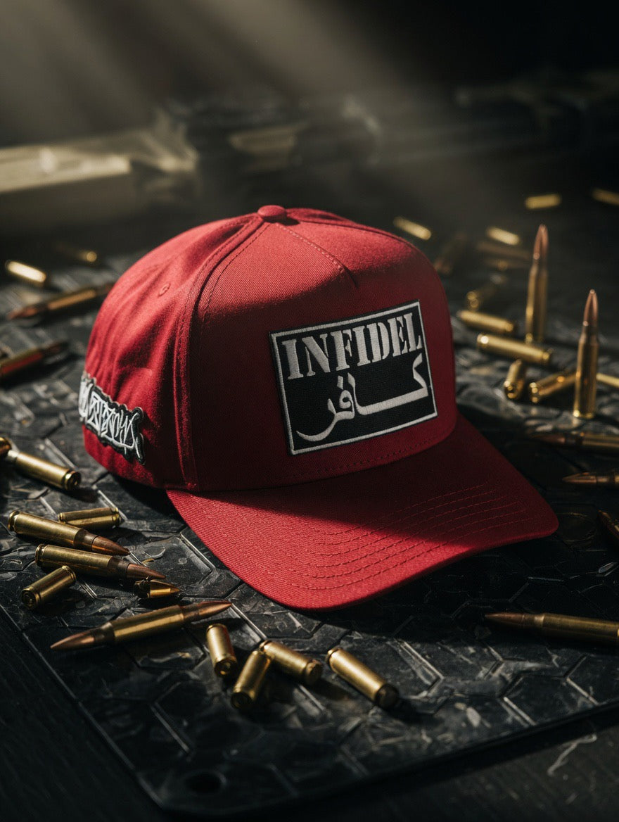 Burgundy inFidel (fuckstick) curve bill