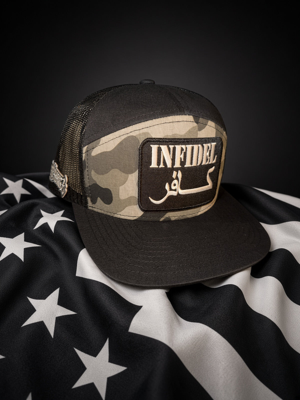 THE DOOMSDAY INFIDEL — 7-PANEL MESH SNAPBACK
