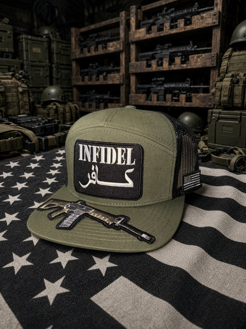 DR. GREEN TIP — PREMIUM OG GREEN 7-PANEL TRUCKER SNAPBACK