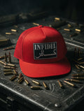 Red infidel flat bill
