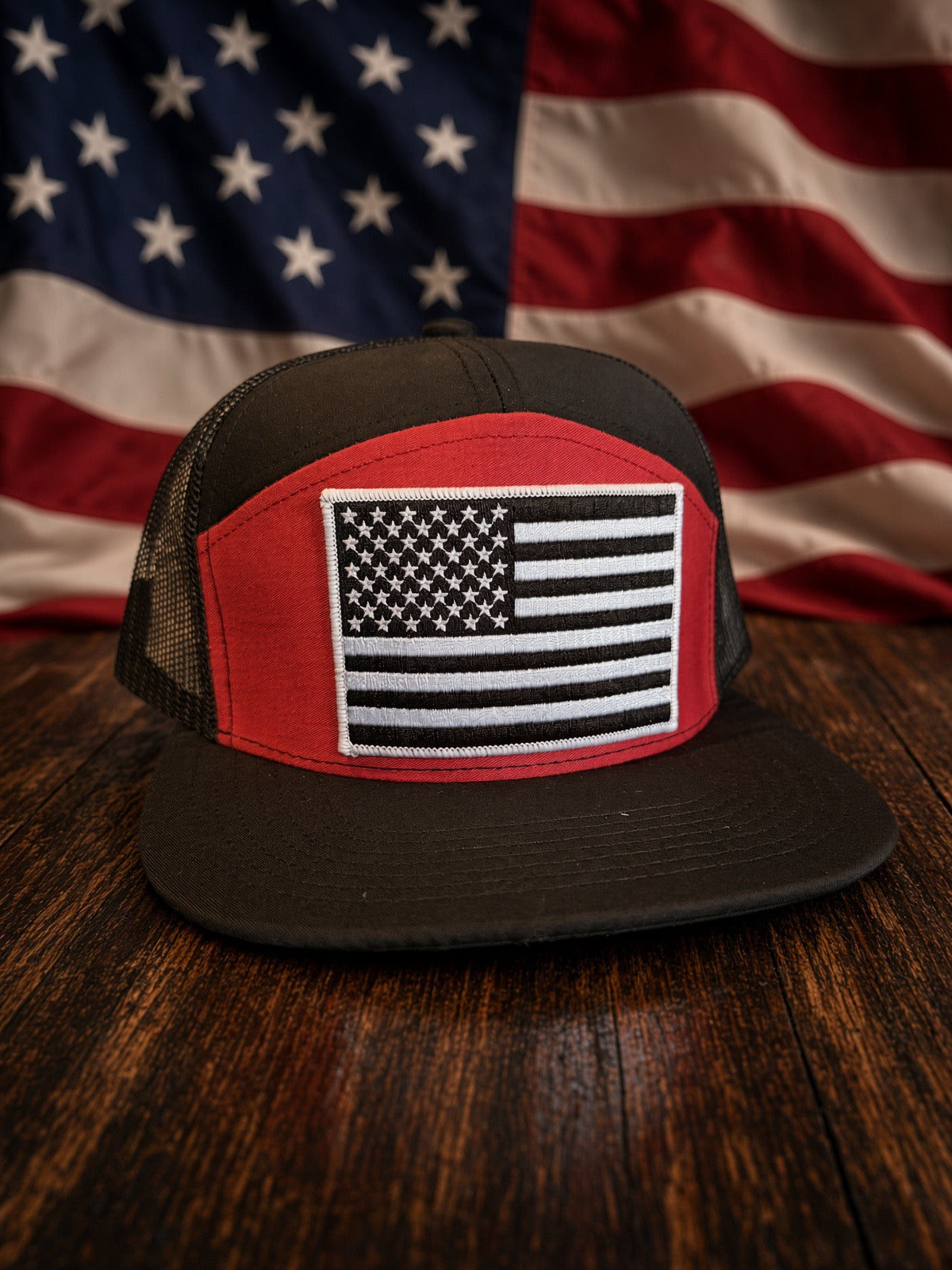 The Red Republic - 7 panel hat