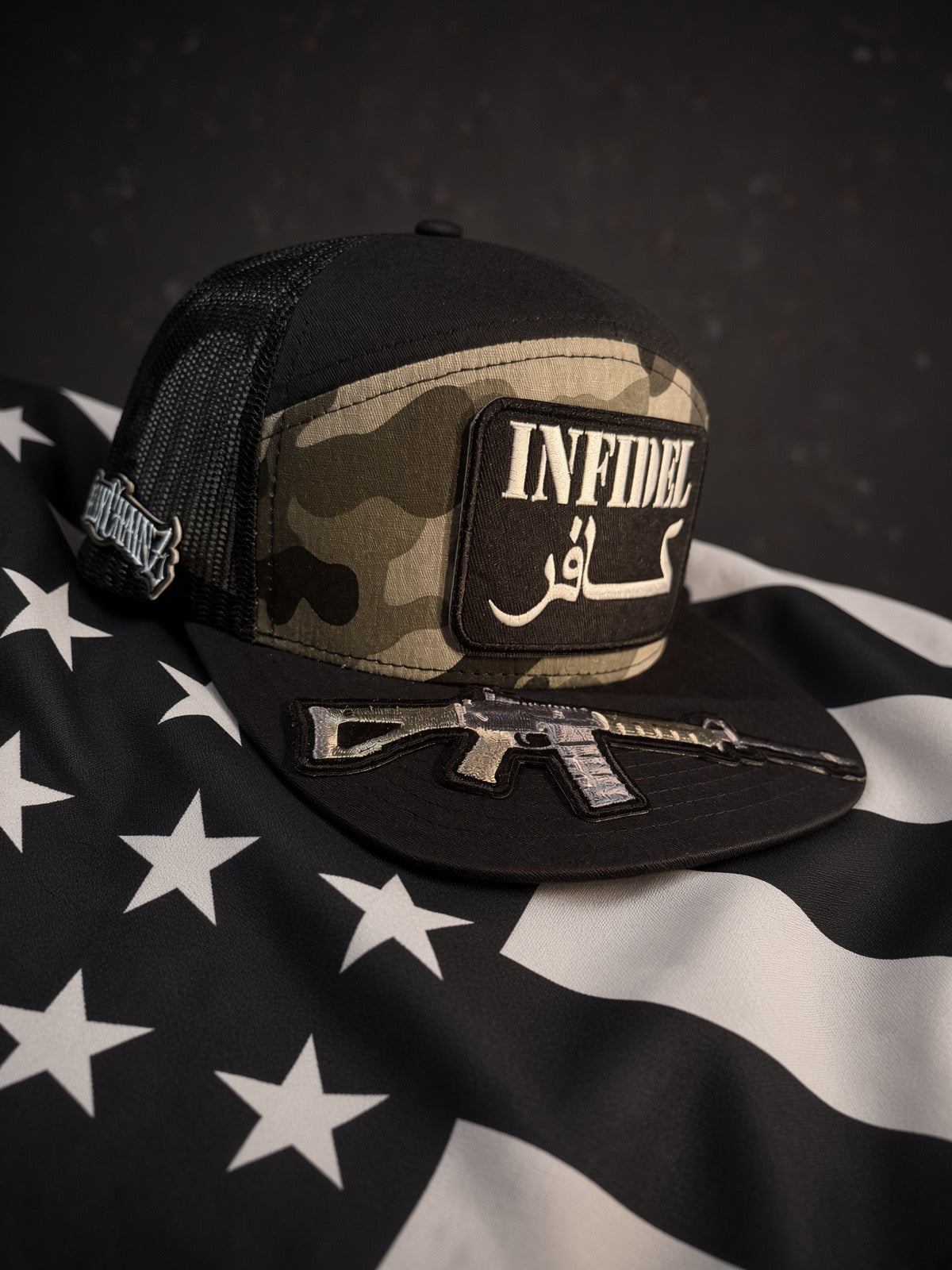 THE DOOMSDAY INFIDEL — 7-PANEL MESH SNAPBACK