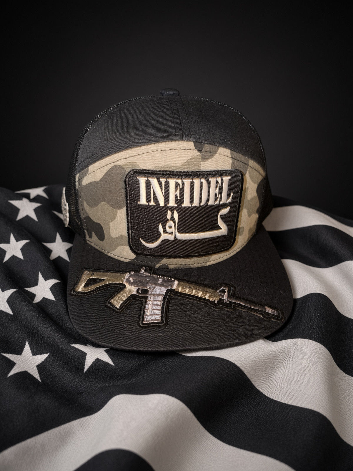 THE DOOMSDAY INFIDEL — 7-PANEL MESH SNAPBACK