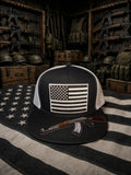 The American Blackout — Premium Flat Bill Trucker Hat