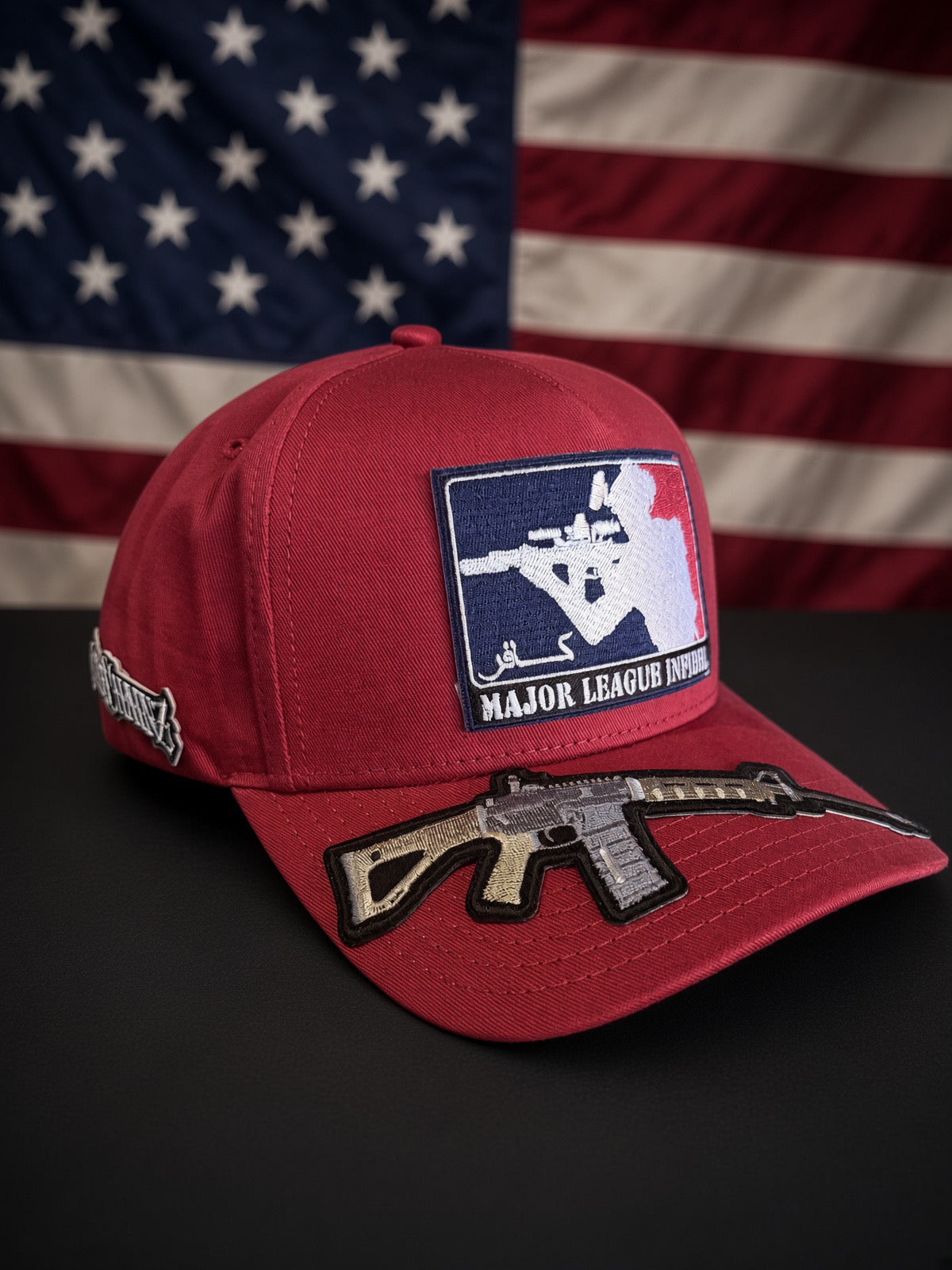 Major league infidel – burgundy – five panel