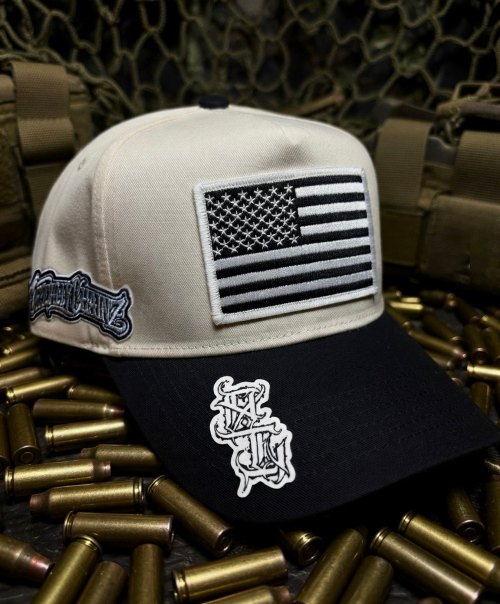 White and Black officiallychainz Hat