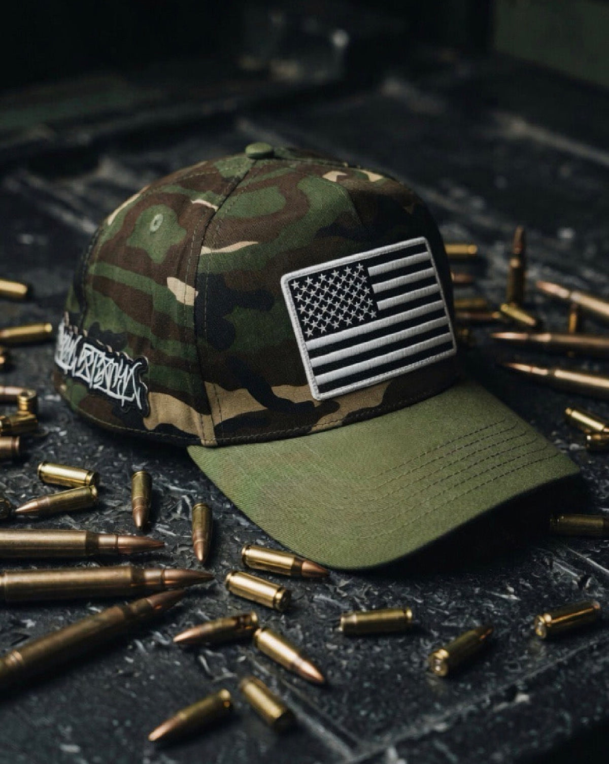 The Fuckstick Woodland — Camo 5-Panel Snapback