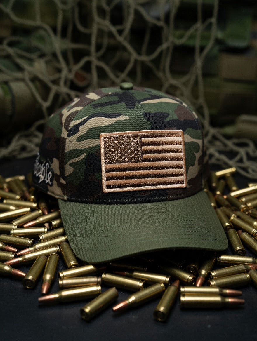 Camo and gold we  the people