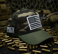 Camo (white flag) veteran hat