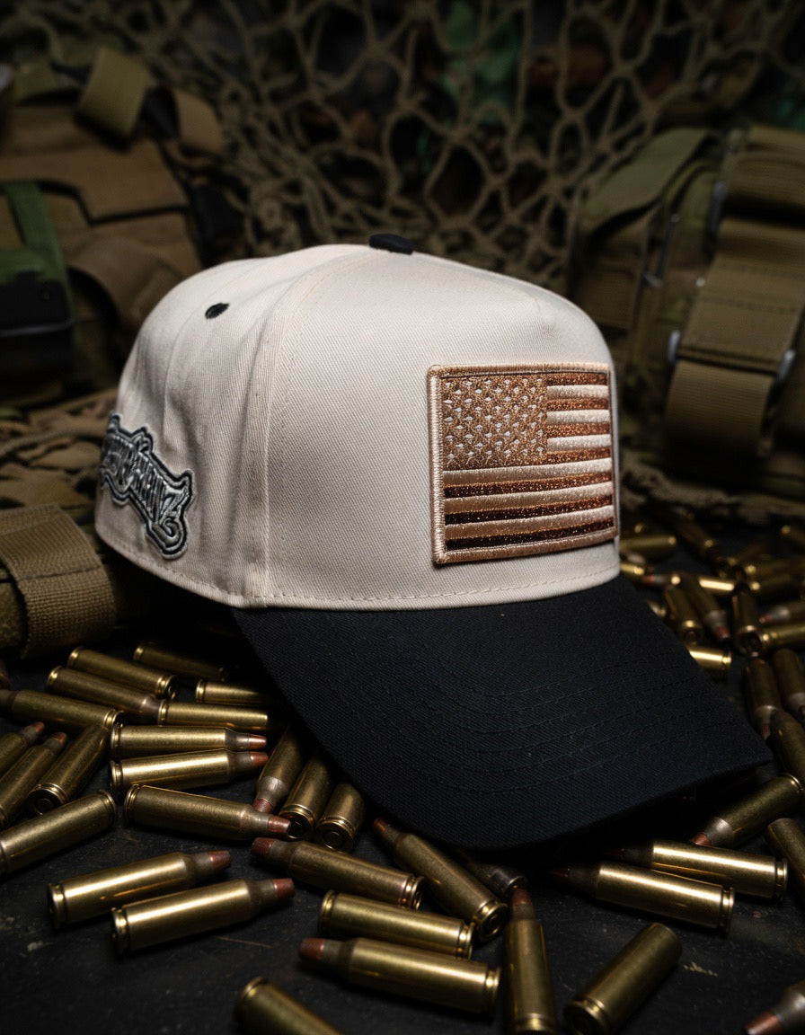 White gold infidel with the people hat
