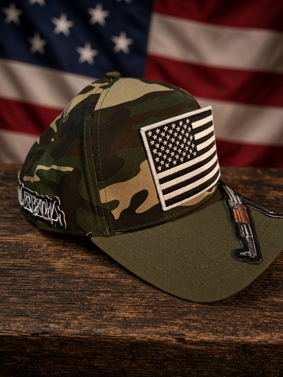 The Fuckstick Woodland — Camo 5-Panel Snapback