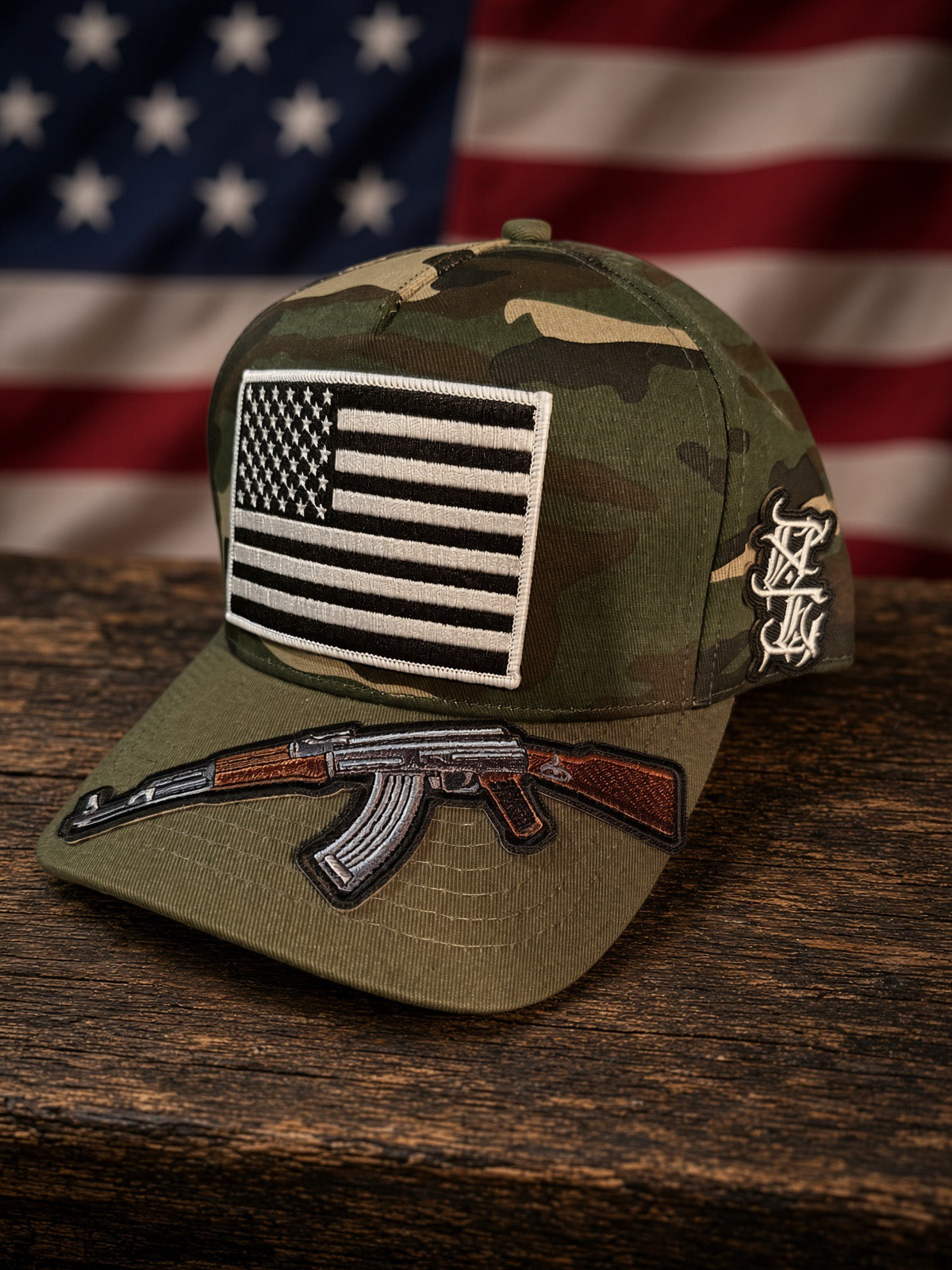 The Fuckstick Woodland — Camo 5-Panel Snapback