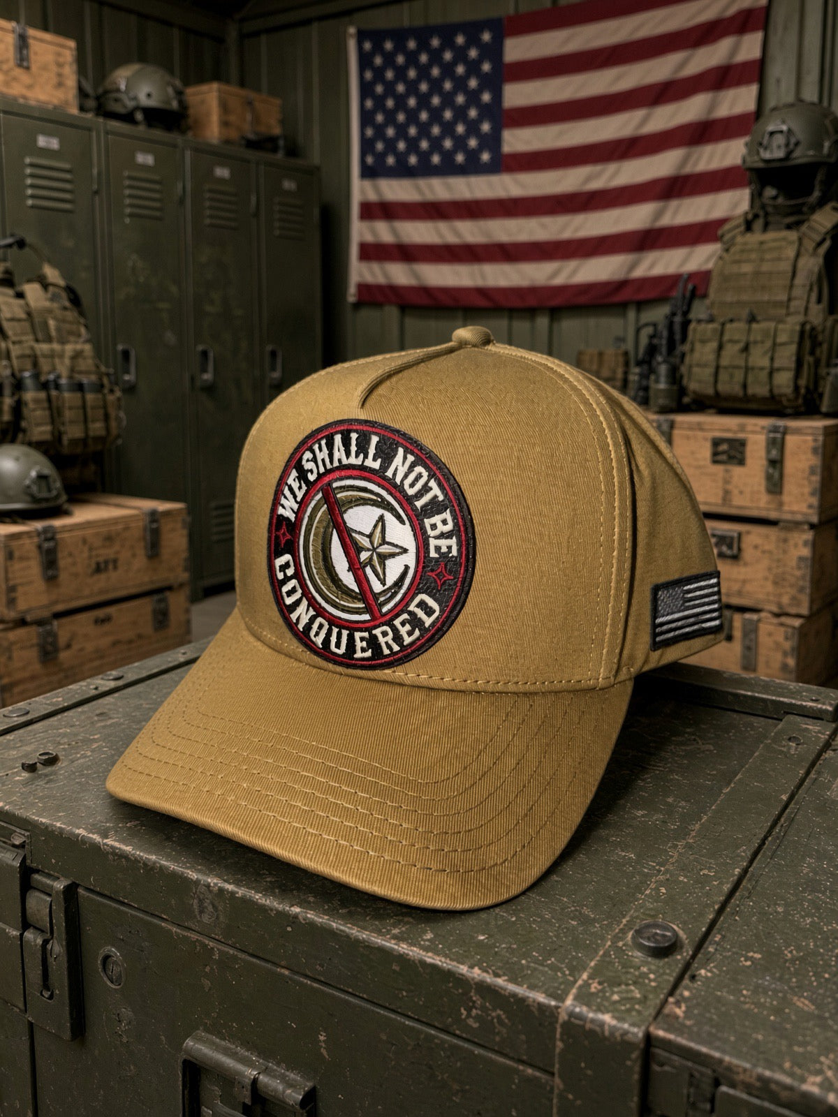THE DESERT CONQUEROR — Premium Fully 5 panel Loaded Hat