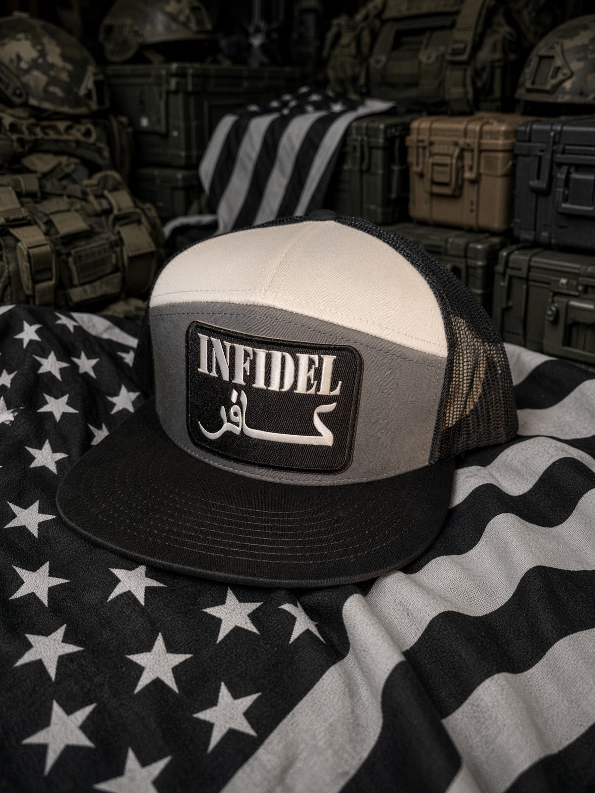 THE FALLOUT (ar-15) — 7-PANEL MESH SNAPBACK