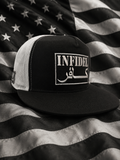Black and white inFidel flat Bill