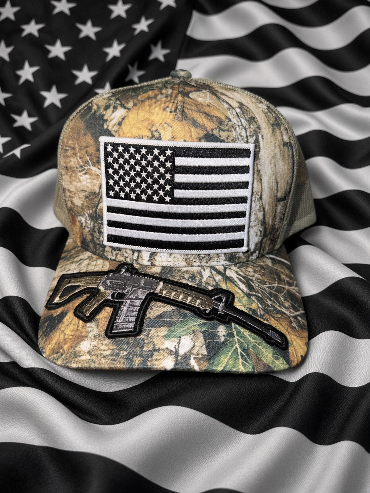 THE FULLY LOADED WOODSMAN — 5 PANEL mesh back