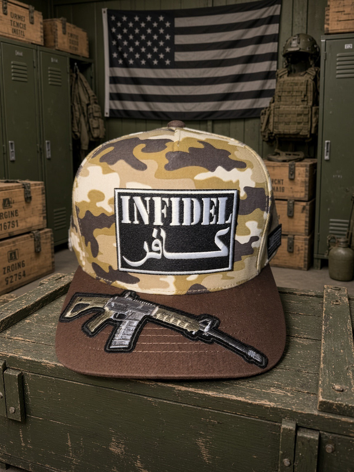 THE WAR DADDY — FULLY LOADED 5-PANEL CURVED BILL SNAPBACK