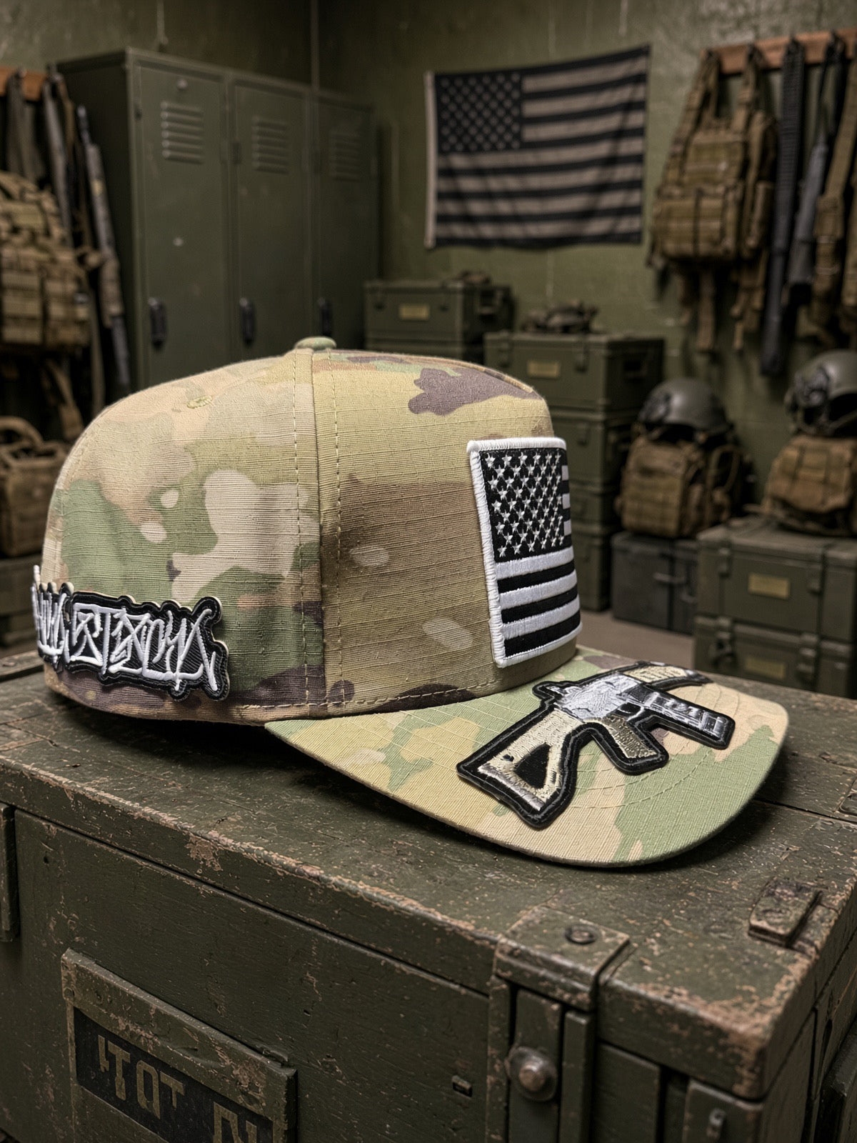 THE FULLY LOADED AMERICAN — PREMIUM 5-PANEL SNAPBACK HAT