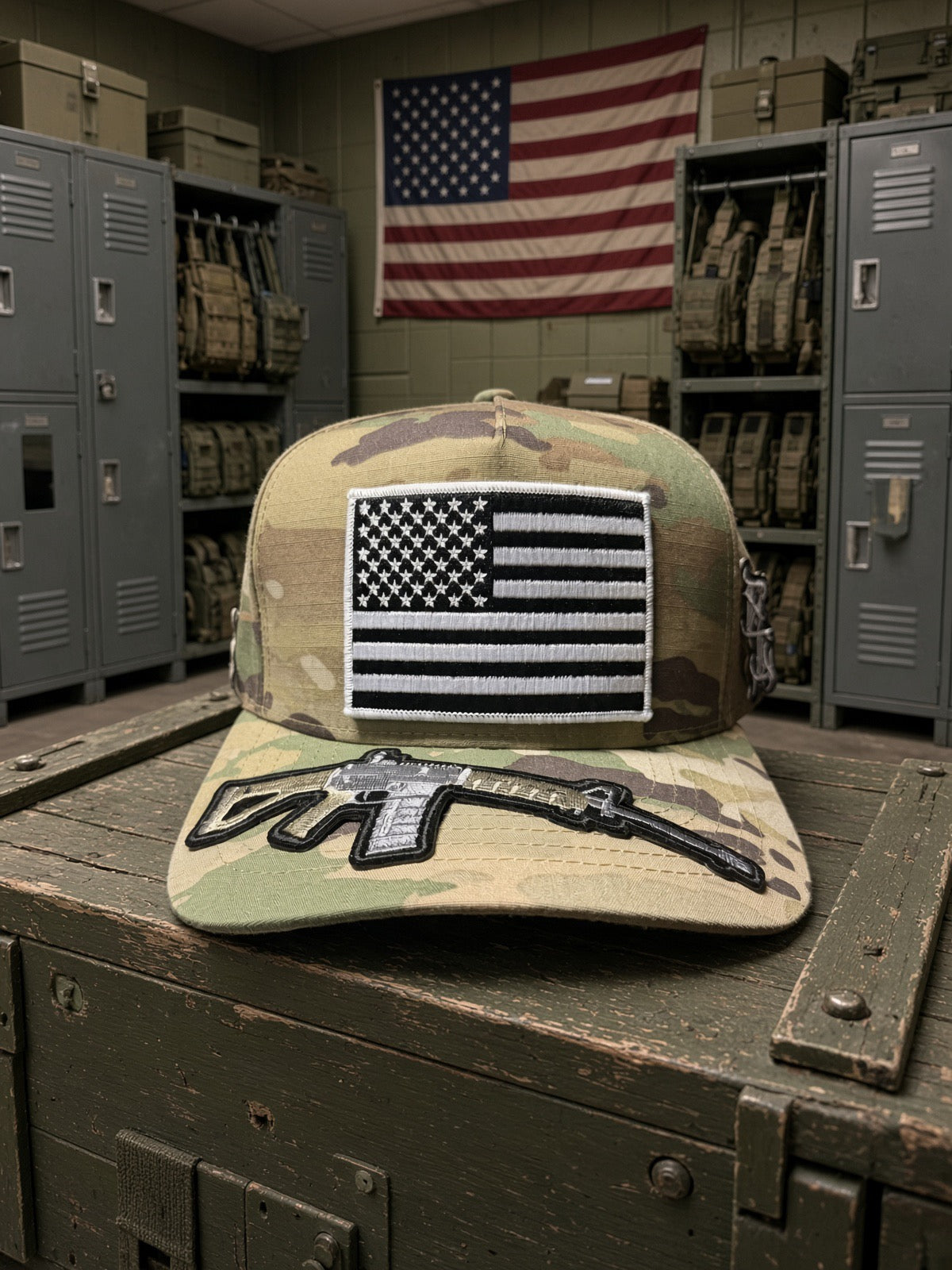 THE FULLY LOADED AMERICAN — PREMIUM 5-PANEL SNAPBACK HAT