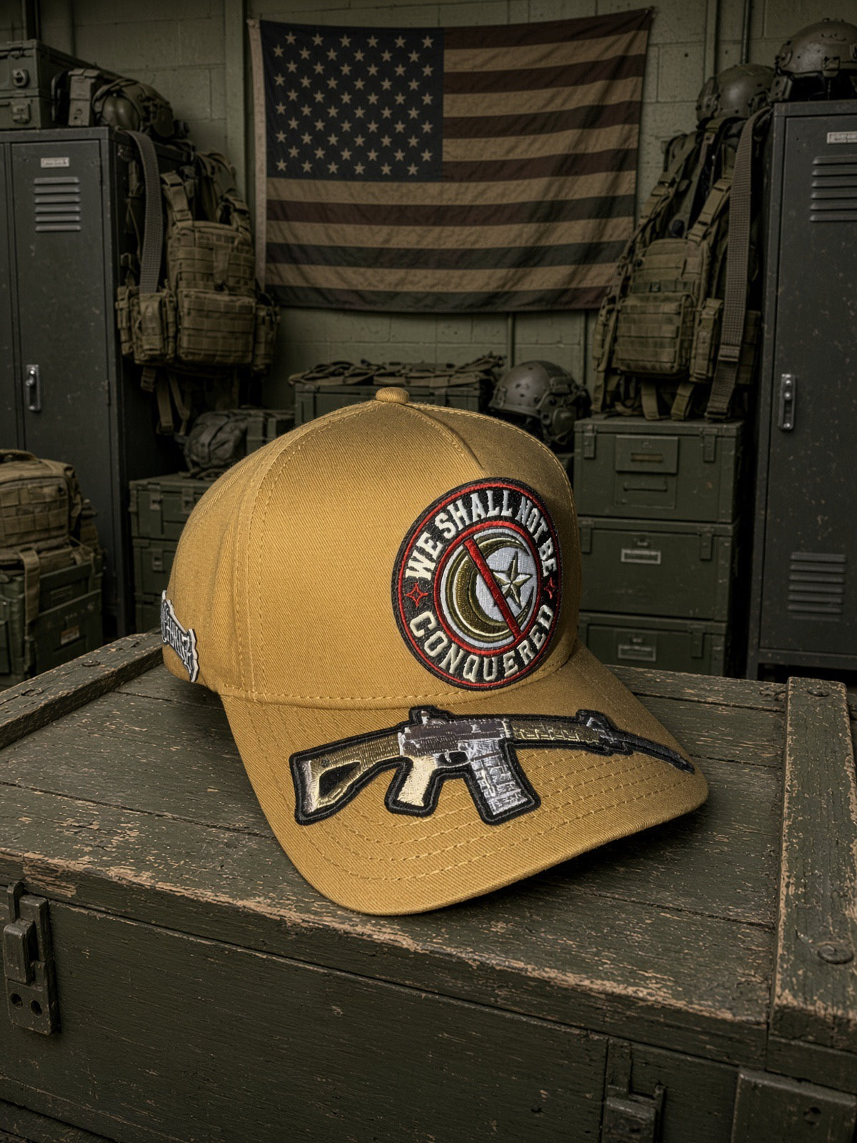 THE DESERT CONQUEROR — Premium Fully 5 panel Loaded Hat