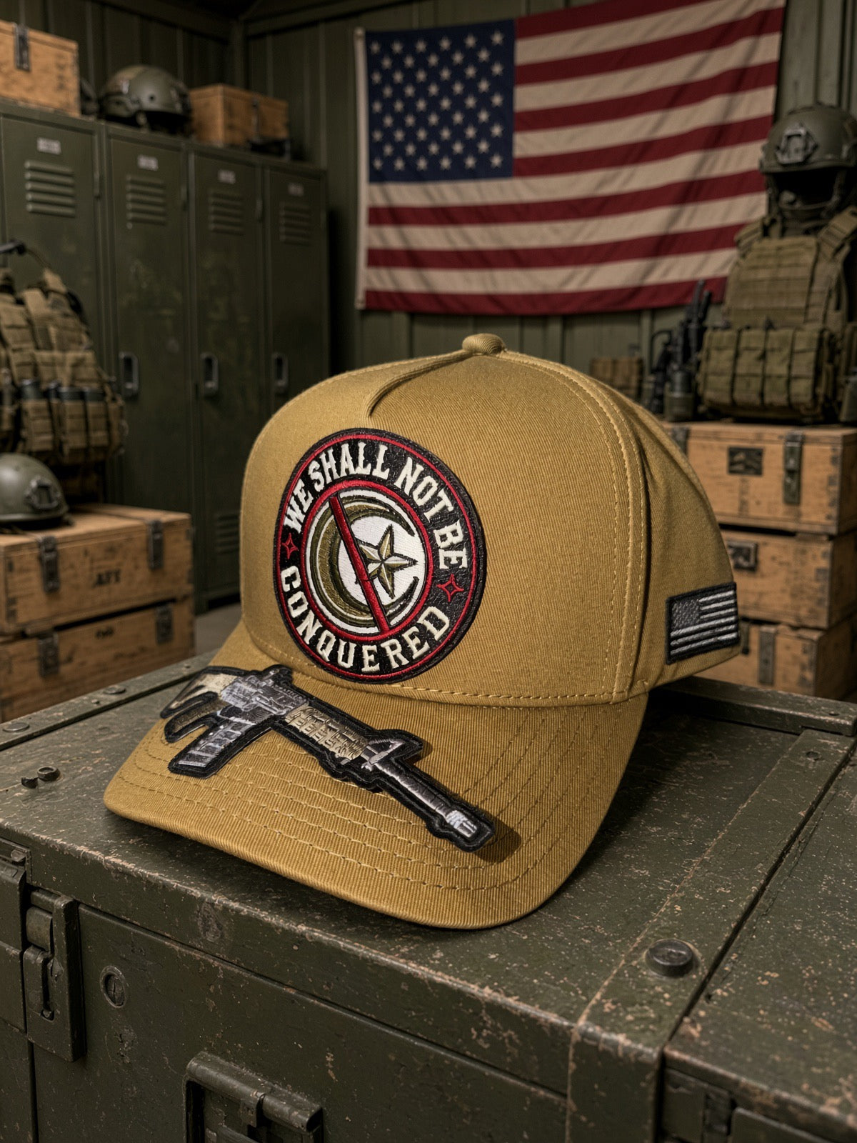 THE DESERT CONQUEROR — Premium Fully 5 panel Loaded Hat