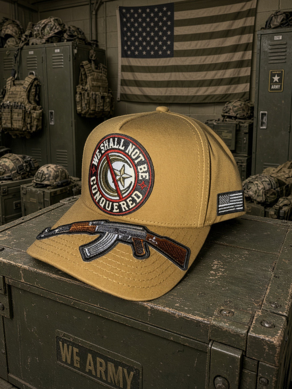 THE DESERT CONQUEROR — Premium Fully 5 panel Loaded Hat