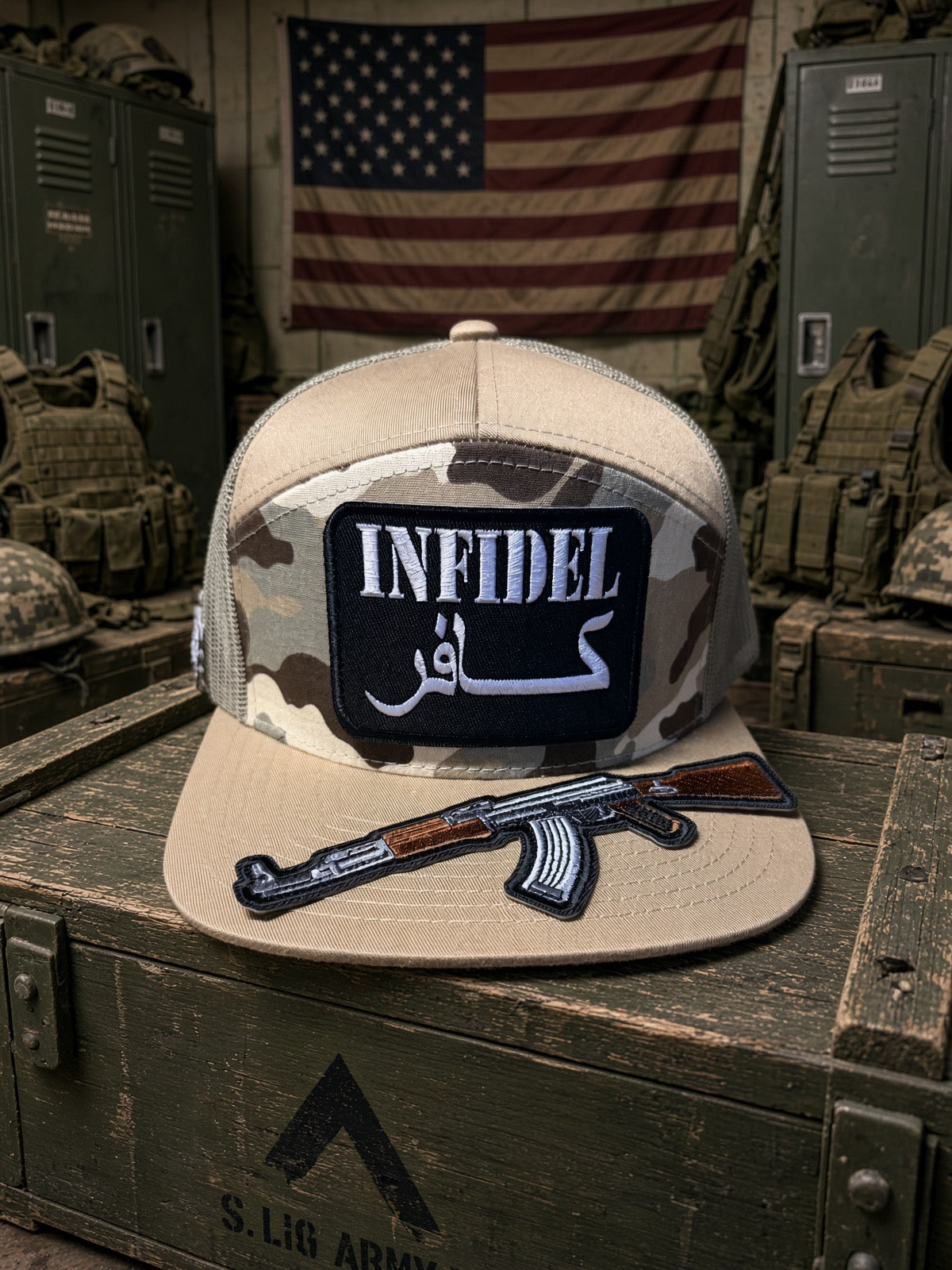 THE DESERT GHOST — Premium Fully Loaded Hat
