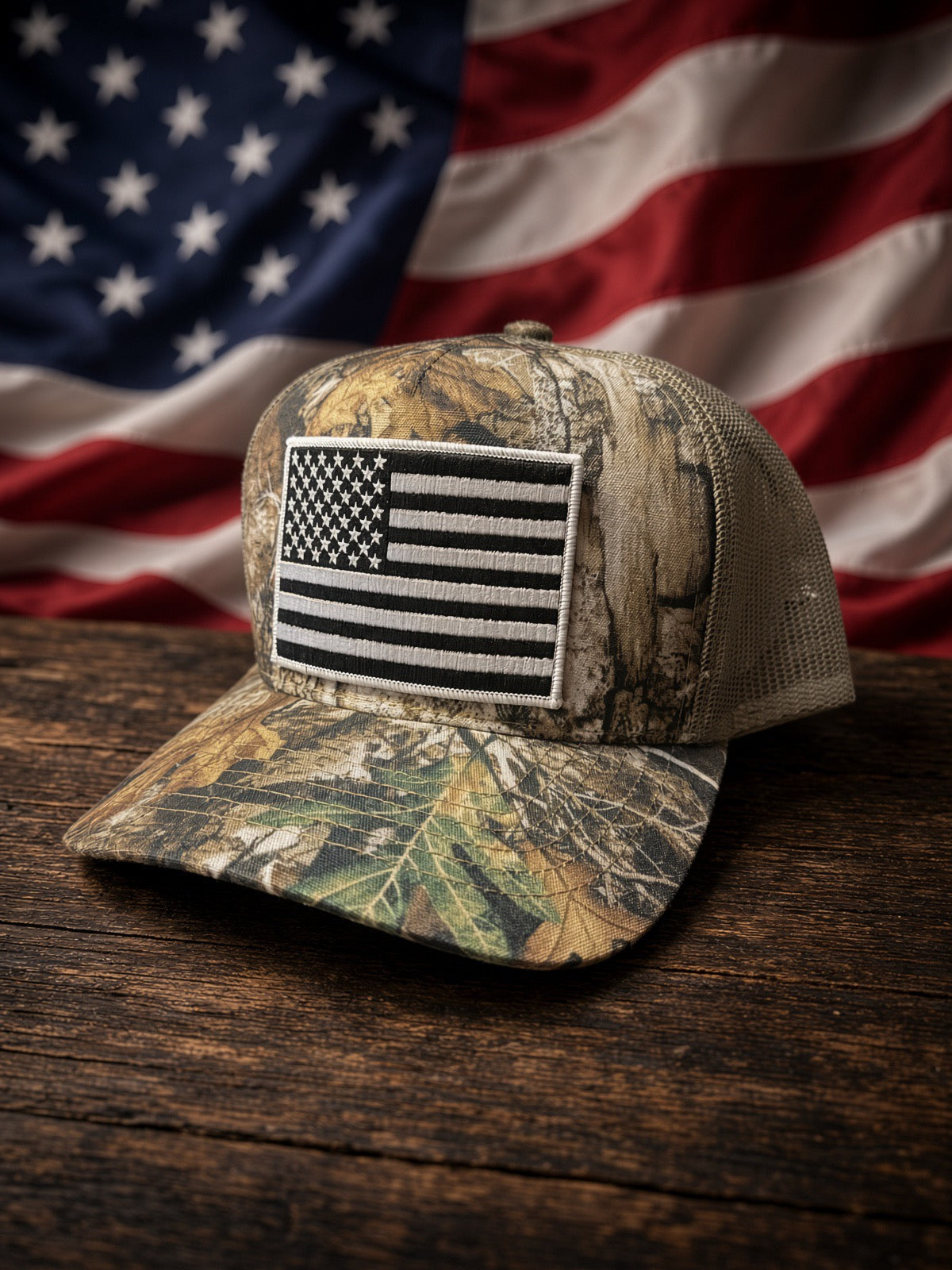 THE FULLY LOADED WOODSMAN — 5 PANEL mesh back