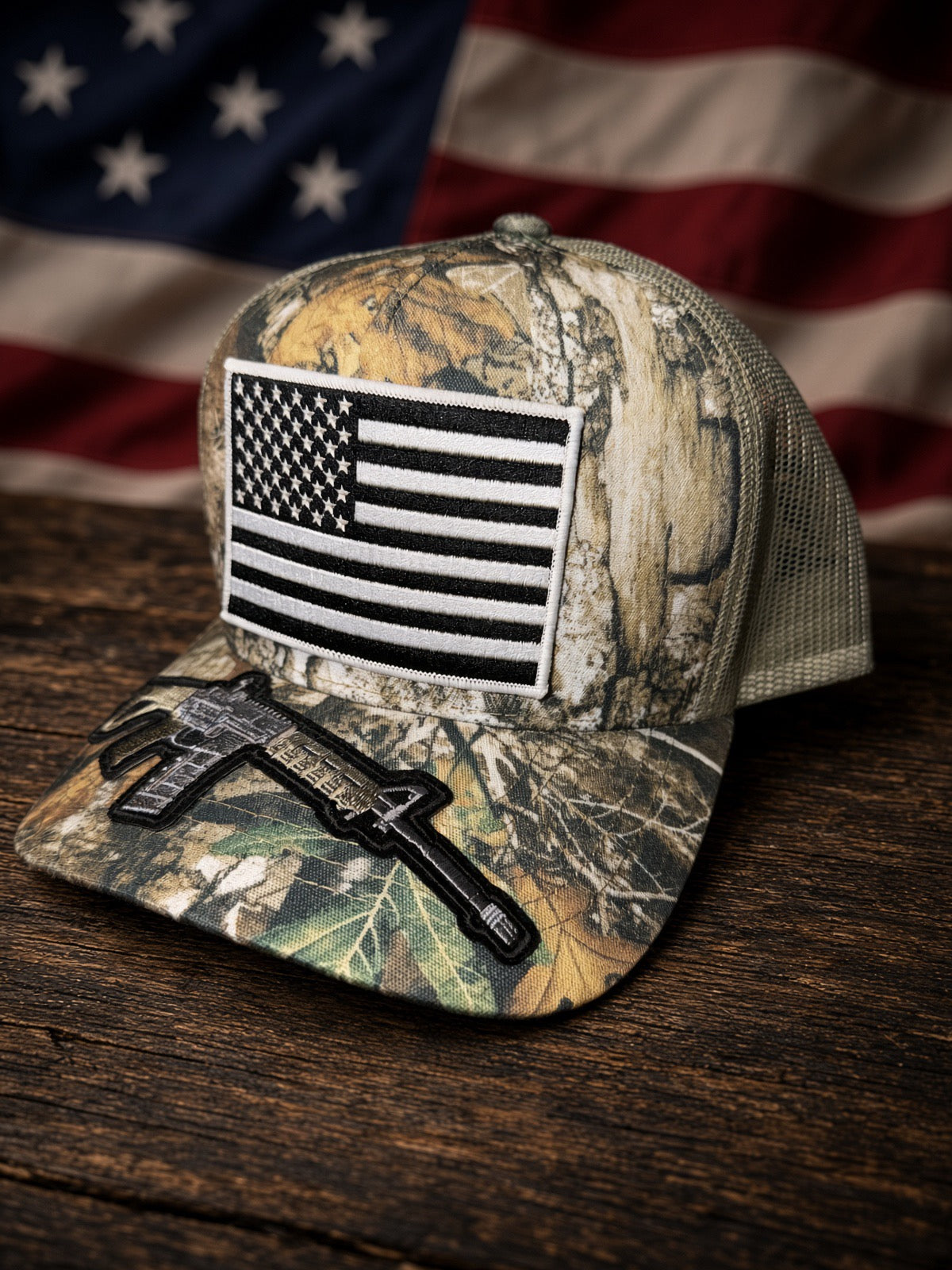 THE FULLY LOADED WOODSMAN — 5 PANEL mesh back