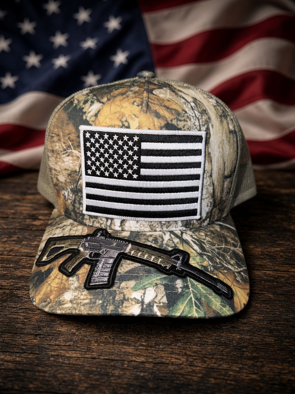 THE FULLY LOADED WOODSMAN — 5 PANEL mesh back