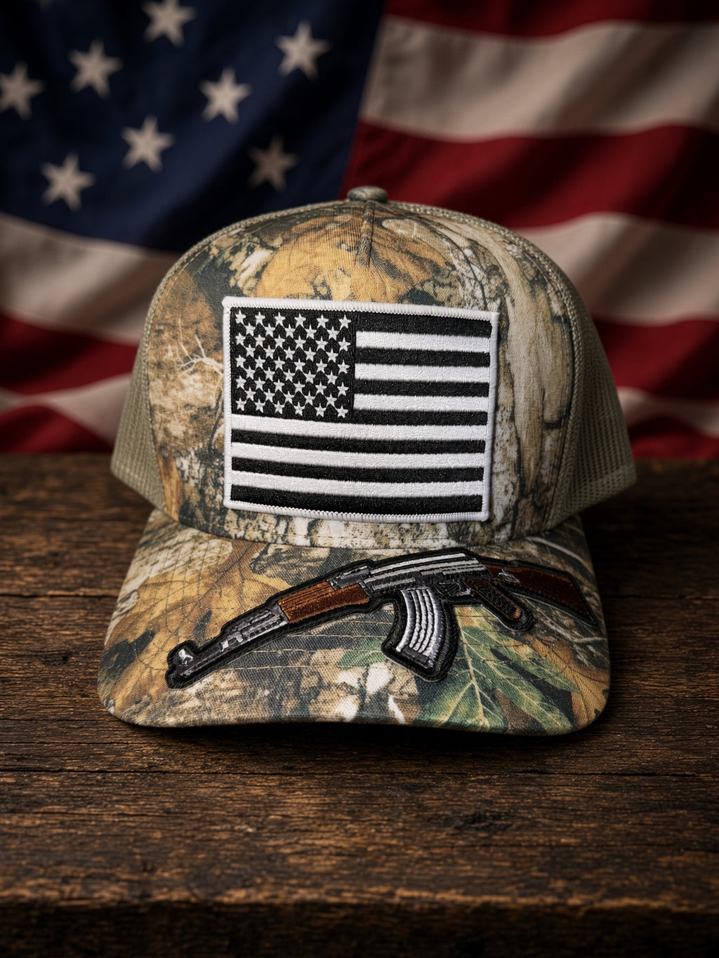 THE FULLY LOADED WOODSMAN — 5 PANEL mesh back