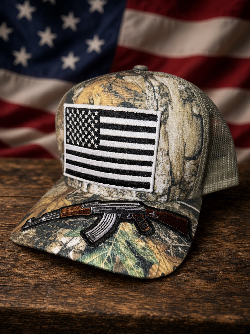 THE FULLY LOADED WOODSMAN — 5 PANEL mesh back