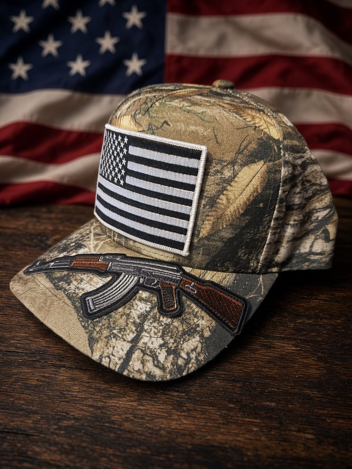 THE FULLY LOADED WOODSMAN — 5 PANEL mesh back