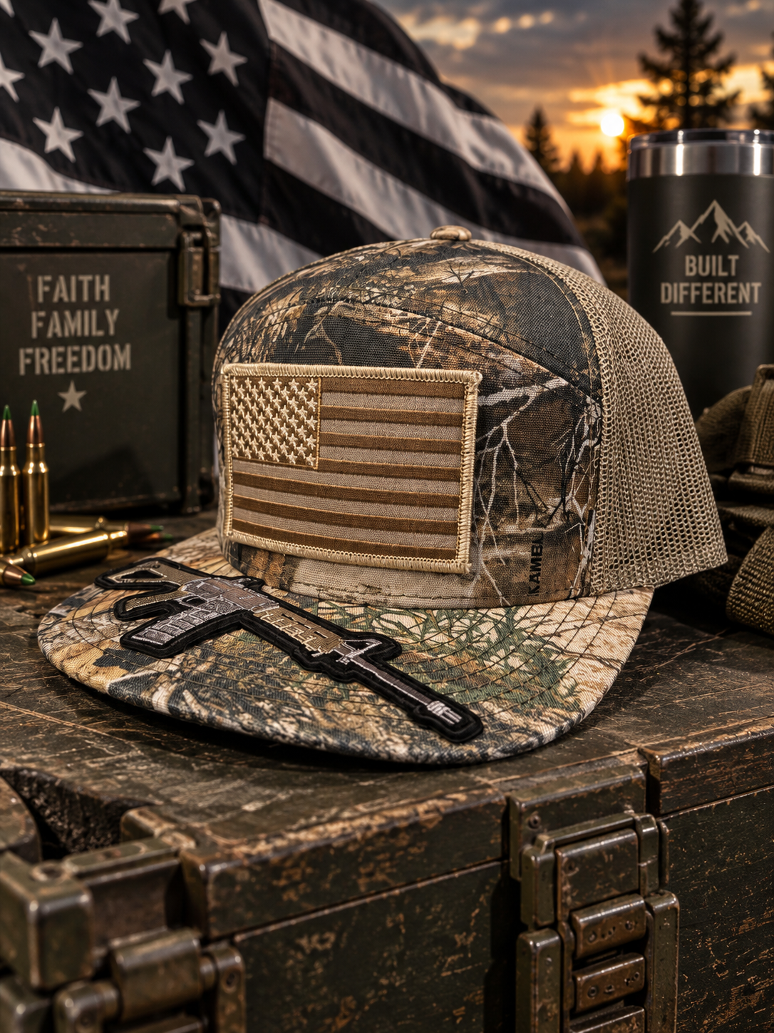 The Crossfire — hunting camo -5panel